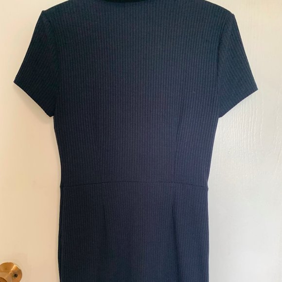 MINKPINK, button up navy dress, small - Picture 2 of 4